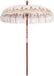 vidaXL Balinese Parasol 190 x 190 x 260 cm Katoen Rond Crèmekleurig