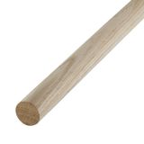SOTECH eiken ronde stok glad Ø30 x 500 mm ronde houten stok voor handwerk of als kapstok