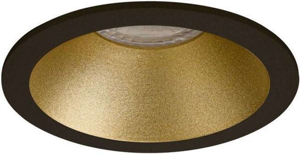 Philips Premium Inbouwspot Ercan Goud, Zwart - Warm Wit (3000K) - LED