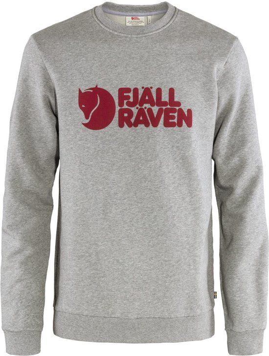 Fjallraven Logo Sweater Men - Grey-Melange - Size S - Autumn/Winter 2022