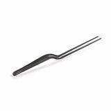 Lacor - 62872 Precisie-keukentang voor het opzetten van titanium zwart, roestvrij staal 18/10, antislip handgreep, maximale kwaliteit, lengte 21 cm, matzwart