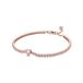 Pandora 580041C01-18 - Armband - Verguld metaal - Rosékleurig - Zirkonia - Roze - 18 cm