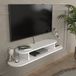 en.casa Tv meubel Targema zwevend wit 120x30x16 cm