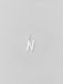 Design Letters Archettype hanger 10 mm, A-Z (zilver) - N