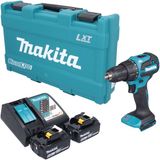 Makita DHP 490 RGK perceuse-visseuse à percussion sans fil 18 V 65 Nm sans balai + 2x batterie 6,0 Ah + chargeur + mallette
