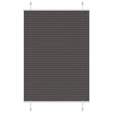 VidaXL Plissé rolgordijn 85x100 cm stofbreedte 84,4 cm polyester zwart
