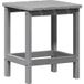 Table d'appoint gris clair 38 x 38 x 46 cm polyéthylène