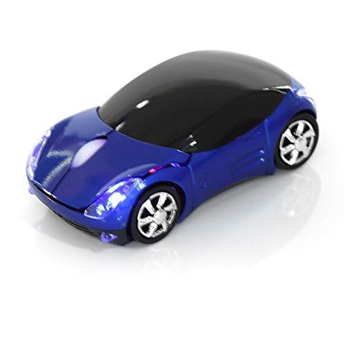 Be Winner Draadloze muis voor kinderen, winnaar 2.4G draadloze muis met USB-ontvanger, auto draadloze muis optische muis 1600 DPI voor laptop pc tablet gaming kantoor Mac Windows (blauw)