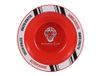 CyP Brands Athletic Club, set van borden en bekers, uitstapjes, camping, keukengerei, kom, rood, officieel product, Rood, Estandar
