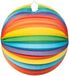 Wefiesta Lampion Rond 25 Cm Papier Regenboog
