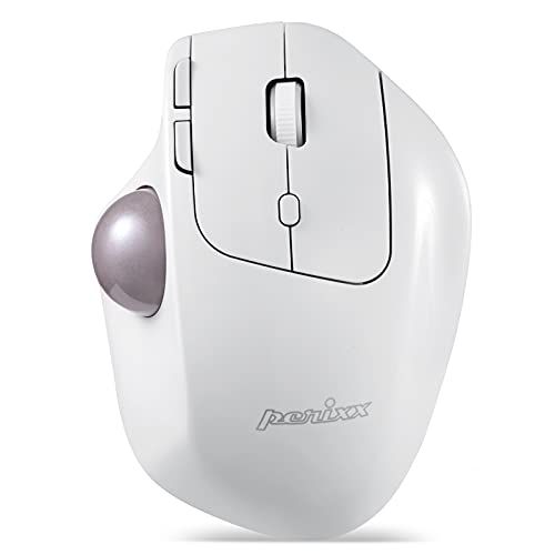 Perixx PERIMICE-720 Draadloze Ergonomische Trackball Muis - Wit