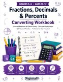 Converting Fractions, Decimals & Percents Workbook