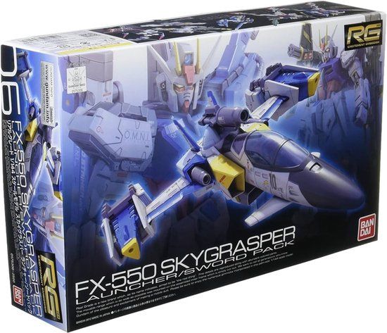 Bandai Hobby Mobile Suit Gundam SEED-FX-550 Skygrasper Launcher/Sword Pack 1/144 RG