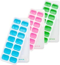 Minismus Siliconen IJsblokjesvorm met deksel - 3 Stuks - BPA Vrij - Herbruikbaar