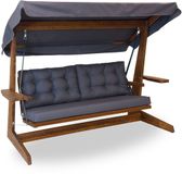 Westmann Viva 2400 Houten 3-zits Hollywood Schommelbank - Grijs