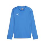 Puma Teamgoal Training Sweat Jr 658651 Kinderen Katoen Ronde hals Lange mouw Regular Fit Casual Logo Elektrisch Blauw Citroenade-Puma Wit-Puma Team Royal