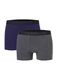 CATERPILLAR CAT Heren Boxershorts 2-Pack Effen Grijs/Blauw - Maat L