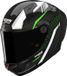 Nolan X-804 RS Ultra Carbon Piega 371, casque intégral, couleur: Carbone/Noir/Vert/Blanc, taille: XL
