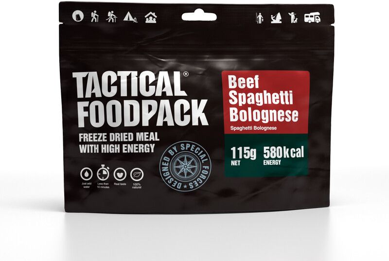 Tactical Foodpack Freeze Dried Meal 115g, Beef Spaghetti Bolognese - 4744698010076