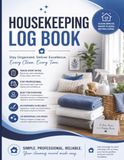 Housekeeping Log Book: Professional Cleaning Service Checklist, Room-by-Room Inspector Record, and Client Sign-Off Log