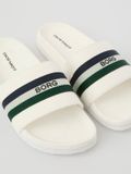 Björn Borg Heritage Badslipper Heren Met Strepen - Wit - Maat 41