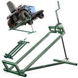 vounot Lift Tractor grasmaaier, telescopische grasmaaier, ruimtebesparend, 30%, ondersteunt 400 kg, max. XL, groen