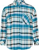 s.Oliver Geruite overhemdblouse azuurblauw