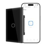 SONOFF TX Gen2 Smart Touch Switch voor wand: 1 kanaal, paneel type 120, wifi 2,4 GHz, neutraal vereist, compatibel met Matter, Apple Home/Google Home/Amazon Alexa, T6-1C-120MB