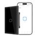 SONOFF TX Gen2 Smart Touch Switch voor wand: 1 kanaal, paneel type 120, wifi 2,4 GHz, neutraal vereist, compatibel met Matter, Apple Home/Google Home/Amazon Alexa, T6-1C-120MB