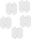 Ben Tools Stopcontactbeveiliging wit - 5 stuks - stopcontactbeveiligers / kinderbeveiliging