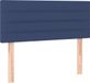vidaXL Hoofdbord - Stof - Blauw - 100x5x78/88 cm