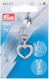 Prym Fashion Zipper Hart Zilverkleurig