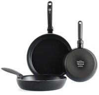 GreenPan Torino 3-delige pannenset - PFAS-vrij - Zwart