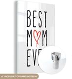 MuchoWow Best mom ever - Acrylic Print - Multicolor - 40x60cm - Modern