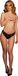 Shots Le Désir Zoé Elastische Kanten Slip met Vetersluiting en Gouden Details - One Size black OS