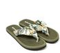 Brasileras Slippers Dames Militair Groen Maat 40