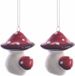 Decoris Kaemingk B.V. 2x Kerstboom decoratie paddenstoel 4 cm