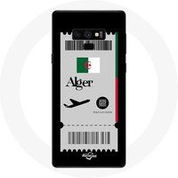 Maniacase Etui voor Samsung Galaxy Note 9 Vliegticket Algerije