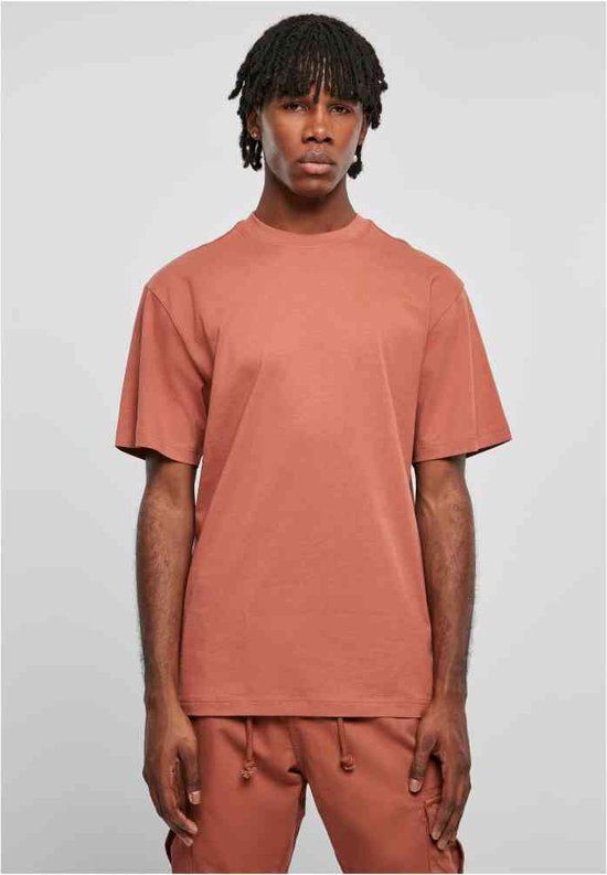 Urban Classics Tall Heren T-shirt - Oranje - S