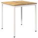 Syfax Tuindiner Tafel Witgewassen 70 x 68,5 x 75 cm