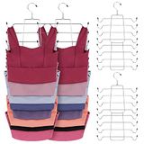 ZEDODIER Tanktophangers, beha-hanger, 4 stuks, metalen ruimtebesparende hanger, beha, tanktop, houder, kastorganizer voor tanktops, bh's, hemdjes, sjaals of riemen