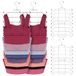 ZEDODIER Tanktophangers, beha-hanger, 4 stuks, metalen ruimtebesparende hanger, beha, tanktop, houder, kastorganizer voor tanktops, bh's, hemdjes, sjaals of riemen