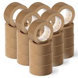 OFITURIA Milieuvriendelijk plakband van kraftpapier, bruin, 48 mm x 45 m, 24 rollen