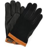 Hestra Handschoen Wool Tricot Leer Zwart - Maat 10 - Heren