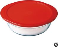 3809 Ô Cuisine Lunchbox Rood Borosilicaatglas