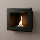 Tenderflame Contour Binnen Wandmonteerbare open haard Zwart