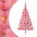 vidaXL Kunststof Voorverlichte Kerstboom Roze 120 cm PVC
