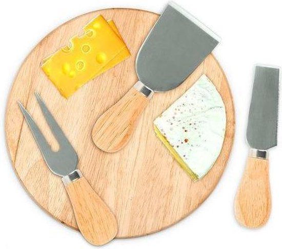Kikkerland Kaasplankje met snijset