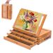 Tableau en bois avec bac de rangement - Table d'art réglable pour la peinture et le dessin