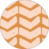 Bonateks Ronde digitaal bedrukte muismat, antislip onderkant, voor kantoor en thuis, diameter: 22 cm